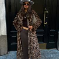 F18 Women's Faux Fur Coat Fluffy Faux Fur Jacket Long Sleeve Lapel Furry Winter Jackets Shaggy Parka Short Coat - Thumbnail 1