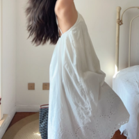 Sexy holiday style hollow backless suspender dress - Thumbnail 1