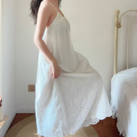 Sexy holiday style hollow backless suspender dress - Thumbnail 2