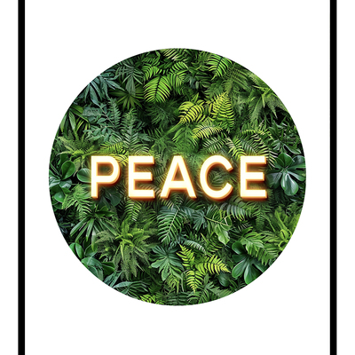 Botanical peace art print