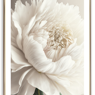 White flower art print