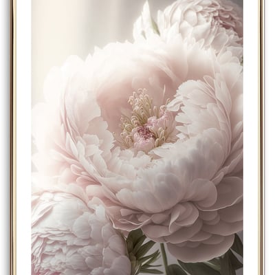Pink peony art print