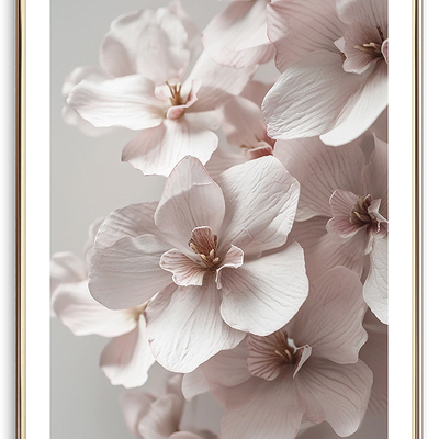 Pale pink orchid art print