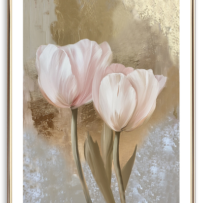 Beautiful tulips art print (b)