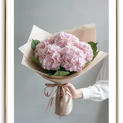 Hydrangea bouquet art print