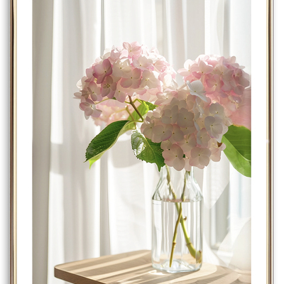 Hydrangea vase art print
