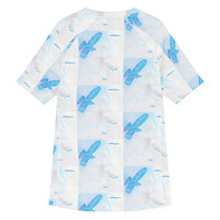 All-over print mens rash guard - Blue Birds - Thumbnail 3