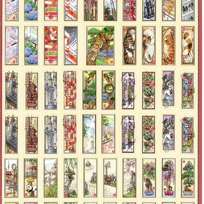 "senja-e" a4 sticker sheet