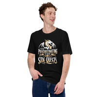 I'm not procrastinating, I'm doing side quests t-shirt Unisex - Thumbnail 4