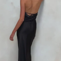 Elegant Halter Fuchsia Tea Length Party Dresses - Thumbnail 2