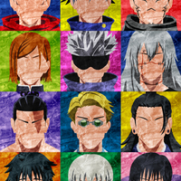 Collage Art Print - Jujutsu Kaisen - Thumbnail 1
