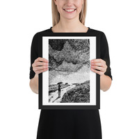 Black and White Bridge Canvas: Timeless Architectural Art for Elegant Spaces - Thumbnail 2