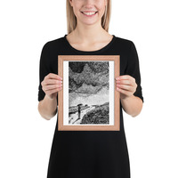 Black and White Bridge Canvas: Timeless Architectural Art for Elegant Spaces - Thumbnail 6