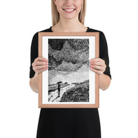 Black and White Bridge Canvas: Timeless Architectural Art for Elegant Spaces - Thumbnail 7