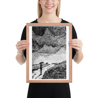 Black and White Bridge Canvas: Timeless Architectural Art for Elegant Spaces - Thumbnail 8