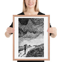 Black and White Bridge Canvas: Timeless Architectural Art for Elegant Spaces - Thumbnail 10