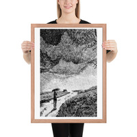 Black and White Bridge Canvas: Timeless Architectural Art for Elegant Spaces - Thumbnail 11