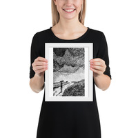 Black and White Bridge Canvas: Timeless Architectural Art for Elegant Spaces - Thumbnail 12