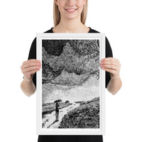 Black and White Bridge Canvas: Timeless Architectural Art for Elegant Spaces - Thumbnail 15