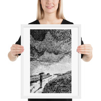 Black and White Bridge Canvas: Timeless Architectural Art for Elegant Spaces - Thumbnail 16