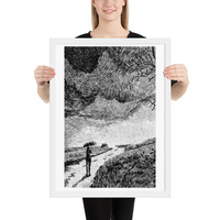 Black and White Bridge Canvas: Timeless Architectural Art for Elegant Spaces - Thumbnail 17