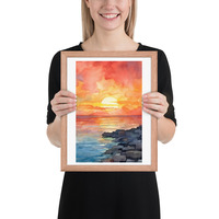 Beautiful Sunset Canvas: Breathtaking Sky Art for a Warm & Serene Ambiance - Thumbnail 5