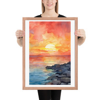 Beautiful Sunset Canvas: Breathtaking Sky Art for a Warm & Serene Ambiance - Thumbnail 7