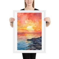 Beautiful Sunset Canvas: Breathtaking Sky Art for a Warm & Serene Ambiance - Thumbnail 11