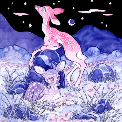 8.5x8.5 lavendarpink charity print