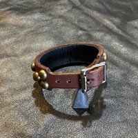 2-1-2 Brass Dome-Studs Wristband - Thumbnail 2