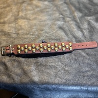 2-1-2 Brass Dome-Studs Wristband - Thumbnail 8