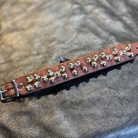 1”-wide chaotic short british-studs Wristband (color options) - Thumbnail 3