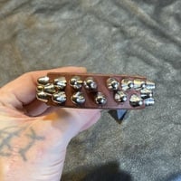 1”-wide chaotic short british-studs Wristband (color options) - Thumbnail 4