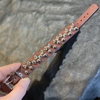 1”-wide chaotic short british-studs Wristband (color options) - Thumbnail 6