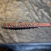 1”-wide chaotic short british-studs Wristband (color options) - Thumbnail 8