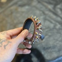 1”-wide chaotic short british-studs Wristband (color options) - Thumbnail 9