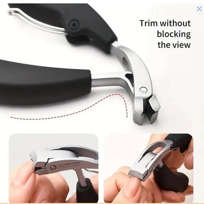 1pc professional nail clippers g31 – heavy-duty toenail trimmer with anti-splatter