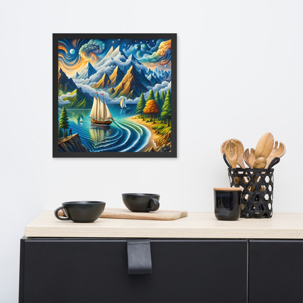 Lagoon  - Framed poster