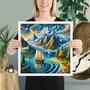 Lagoon  = Framed photo paper poster-7