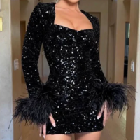 Glitter White Sequin Short Homecoming Dresses - Thumbnail 1