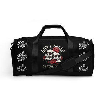 That's rare! don't sleep duffle bag