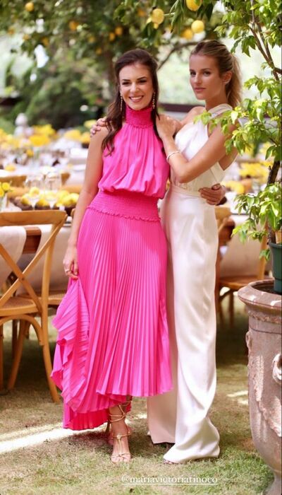 Elegant Hot Pink Fuchsia Mother of the Bride/Groom Dress Evening Formal Prom Dress