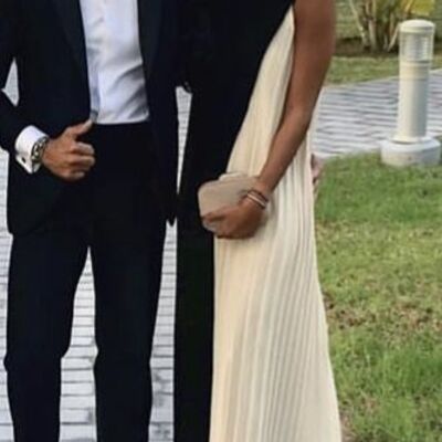 Elegant black and white mother of the bride/groom dress evening formal prom dress - Thumbnail 3