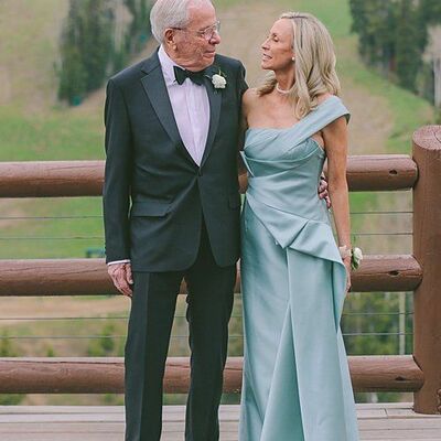 Elegant blue off the shoulder mother of the bride/groom dress evening formal prom dress - Thumbnail 3