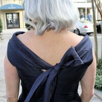 Elegant Navy Blue Sheath Mother of the Bride/Groom Dress Evening Formal Prom Dress - Thumbnail 1