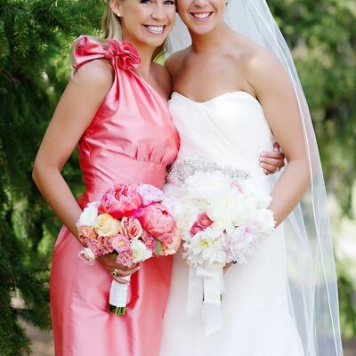 Elegant pink high neck mother of the bride/groom dress evening formal prom dress - Thumbnail 4