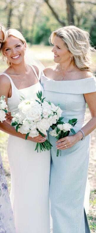 Elegant Light Blue Sheath Mother of the Bride/Groom Dress Evening Formal Prom Dress