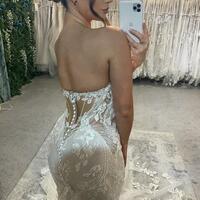 Luxury Appliques Tulle Long Wedding Dress Bridal Dress Bridal Gown - Thumbnail 1