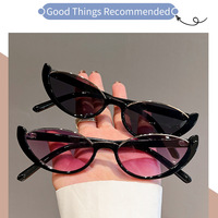 Trendy Fashion Small Cat Eye Sunglasses - Thumbnail 6