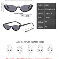 Trendy Fashion Small Cat Eye Sunglasses - Thumbnail 4